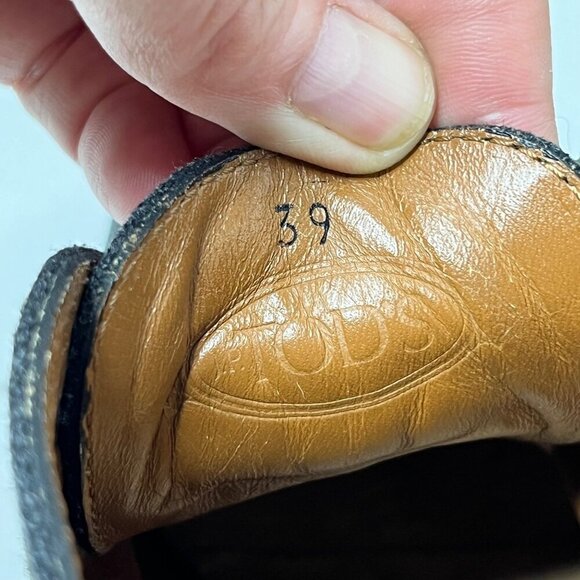 Tods Gray Desert Boots Lace Up Wool Outter Leather‎ Interior Rubber Sole 39/ 8.5 - Picture 8 of 11